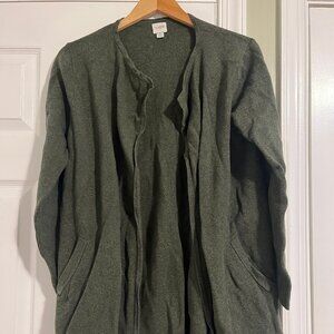 J.Crew Vanessa Sweater Jacket in color Heather Olive Size M